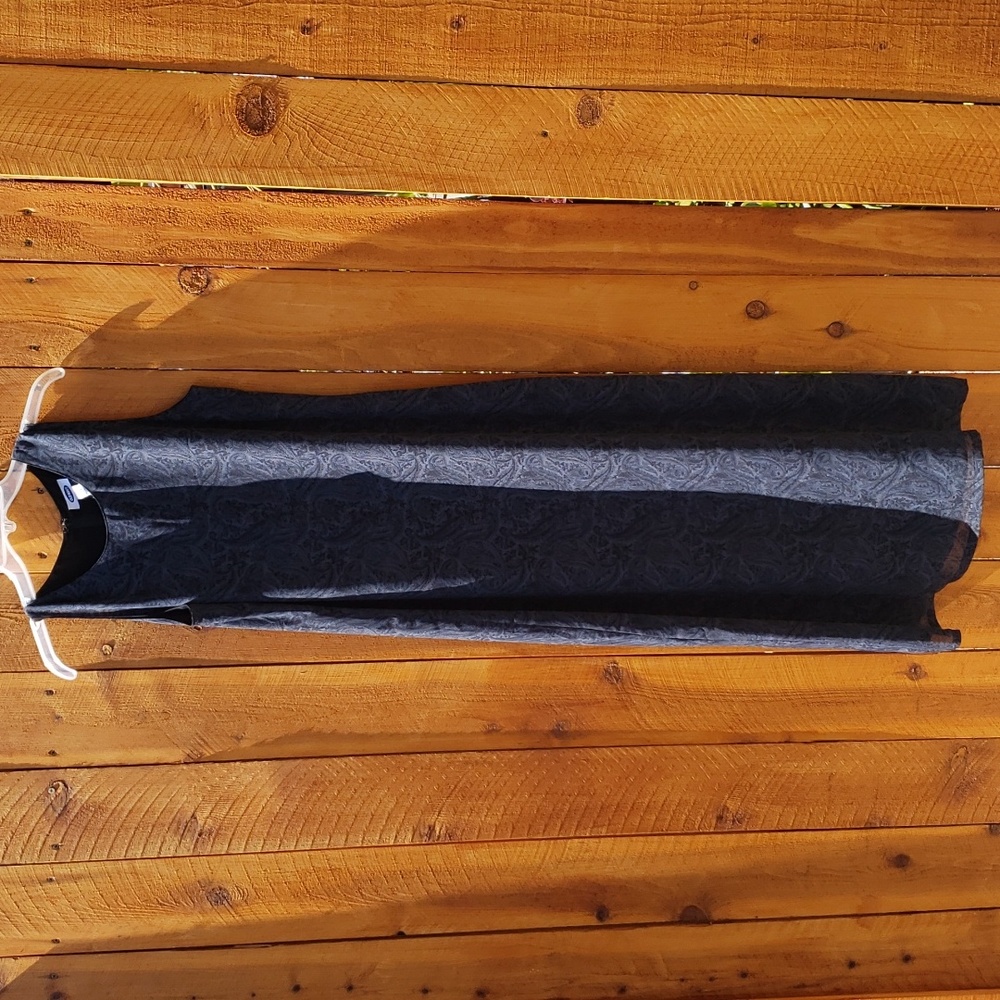 Old Navy Maxi Navy Tank Dress 10